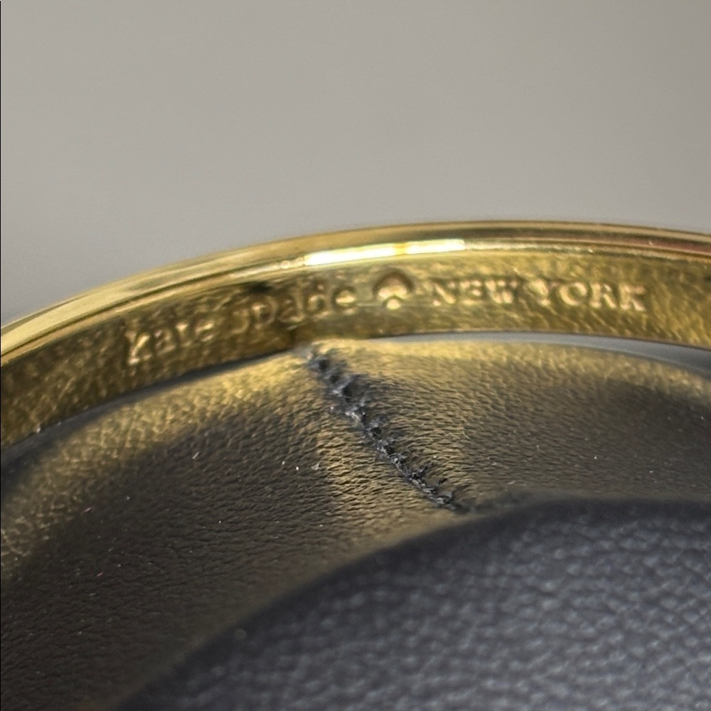 Kate Spade Black Gold Bangle Minimalist Bracelet - Picture 5 of 6